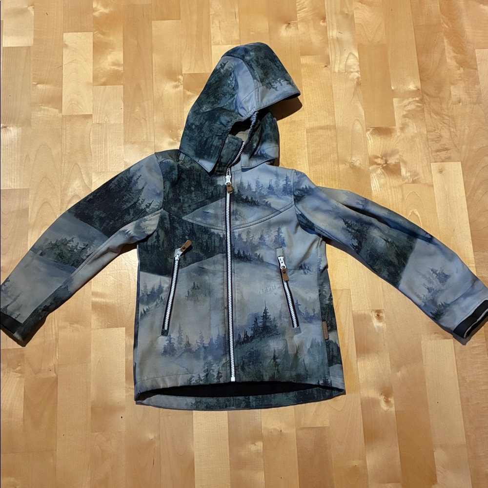 Reima Forest Print soft-shell Hooded Jacket